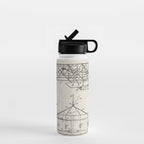 Wright Brother's Airplane Patent - Aviation History Art - Antique Water Bottle Gallery Image 1