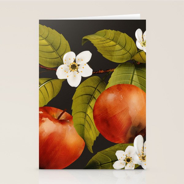 Apples Botanical Art 1 Stationery Card Gallery Image 1