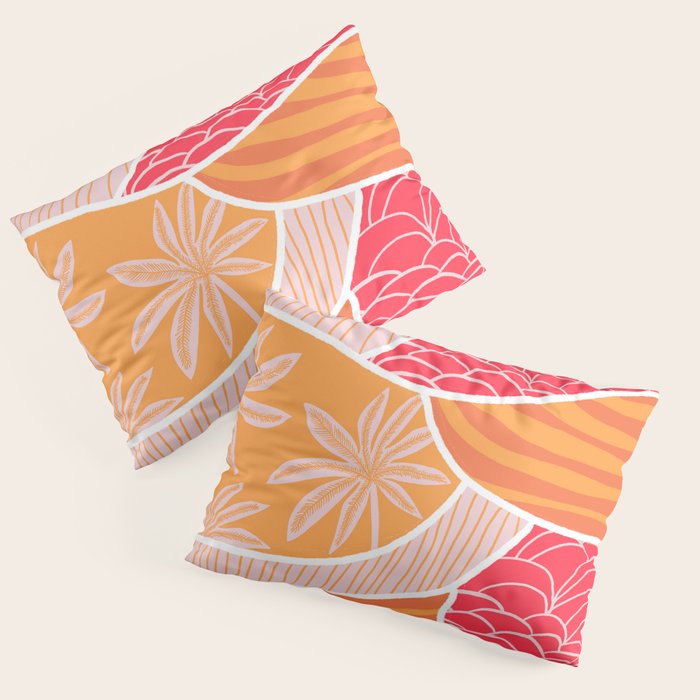 kauai, orange Pillow Sham Gallery Image 1
