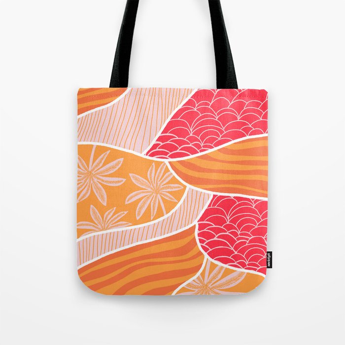 kauai, orange Tote Bag Gallery Image 1