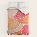 kauai, orange Duvet Cover Gallery Image 6