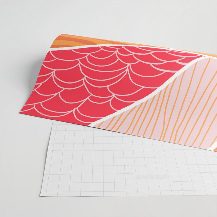 kauai, orange Wrapping Paper Gallery Image 2