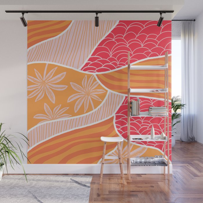 kauai, orange Wall Mural Gallery Image 1