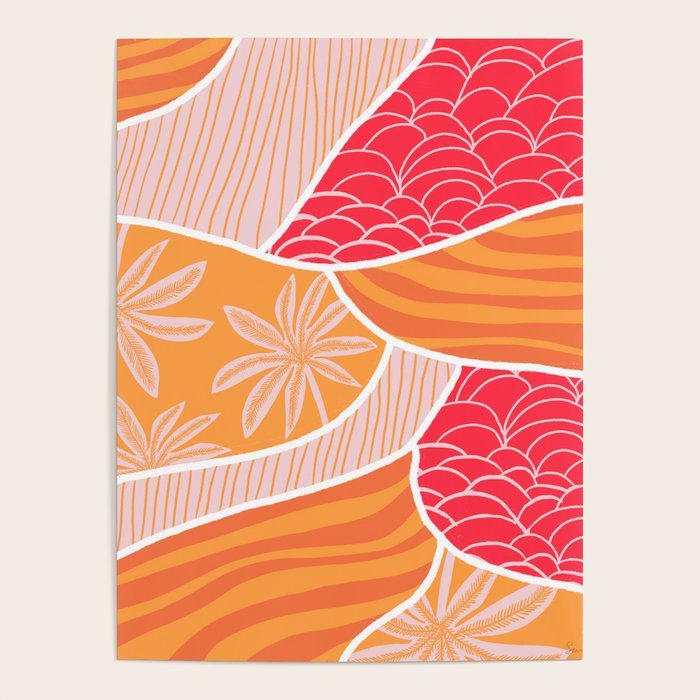 kauai, orange Poster Gallery Image 1