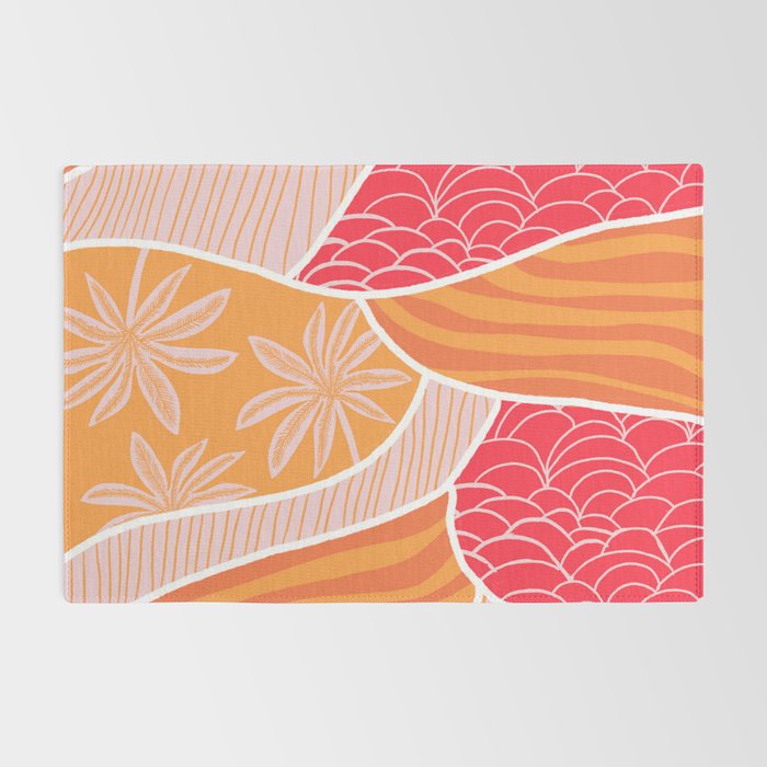 kauai, orange Rug Gallery Image 2