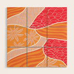 kauai, orange Wood Wall Art Gallery Image 1