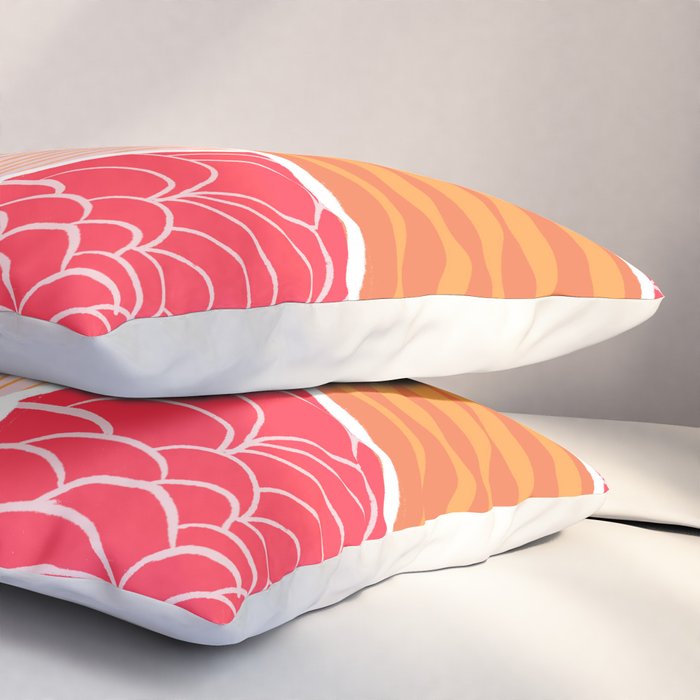 kauai, orange Pillow Sham Gallery Image 3