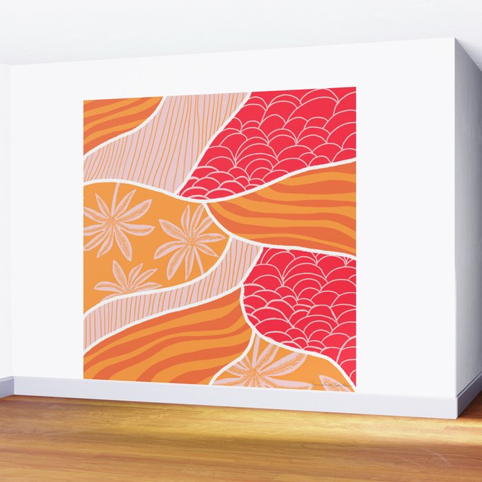 kauai, orange Wall Mural Gallery Image 2