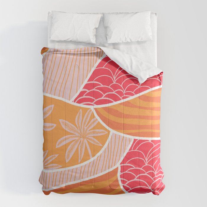 kauai, orange Comforter Gallery Image 6