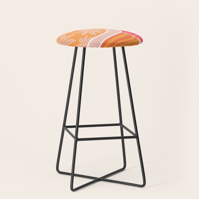 kauai, orange Stool Gallery Image 1