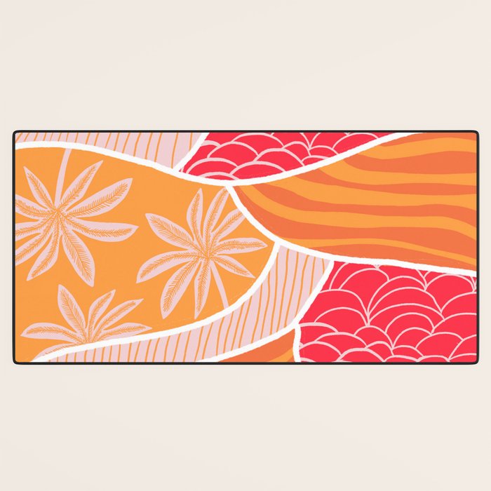 kauai, orange Desk Mat Gallery Image 3