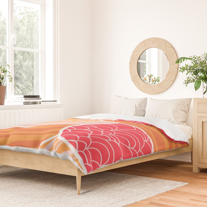 kauai, orange Duvet Cover Gallery Image 2