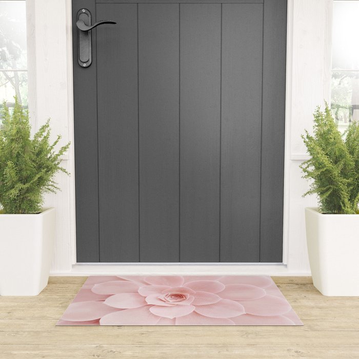 Blush Succulent Welcome Mat Gallery Image 3