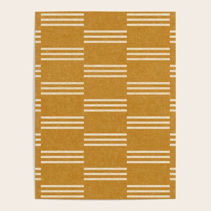 ella stripe - mustard Poster Gallery Image 4
