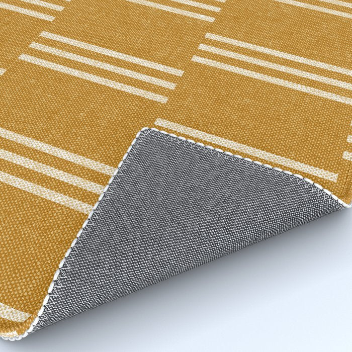 ella stripe - mustard Rug Gallery Image 4