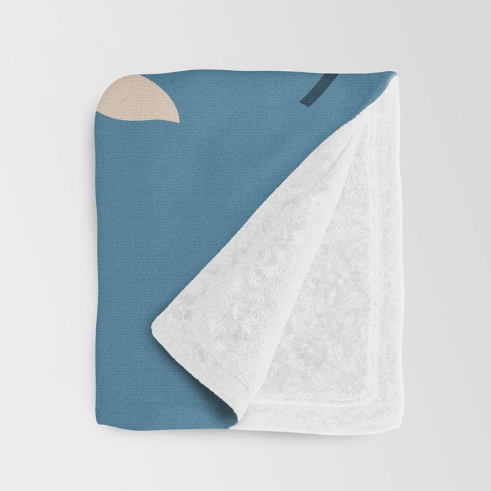 Sprouts | Blue Throw Blanket Gallery Image 3