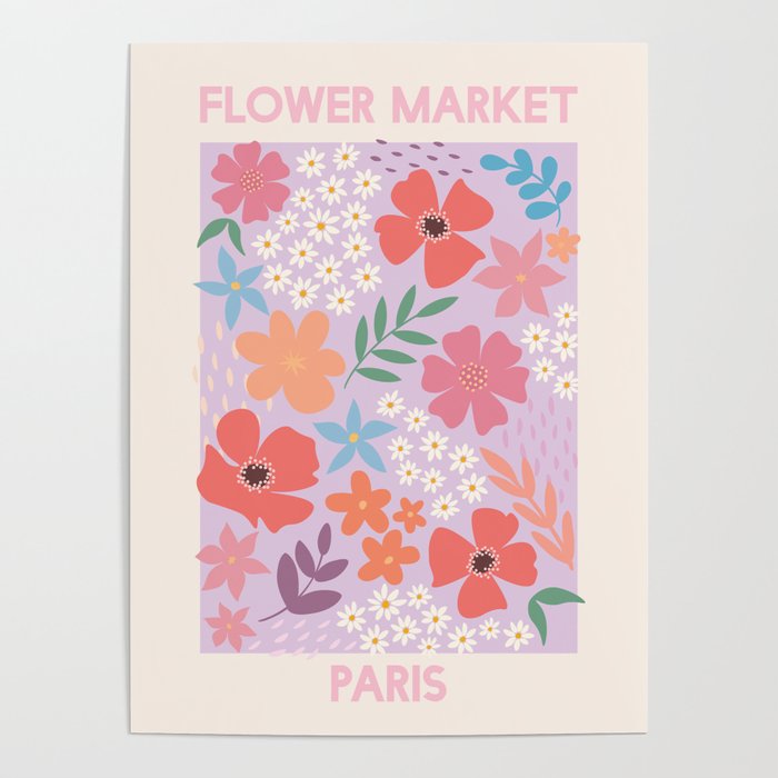 Flower Market Paris Poster Gallery Image 4