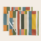 Autumn Winter Striped Revival Placemat Gallery Image 1