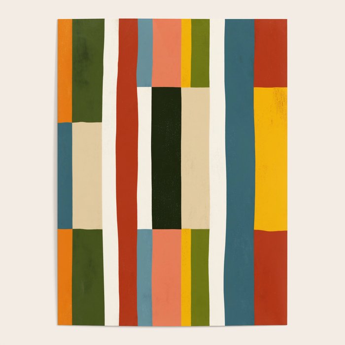 Autumn Winter Striped Revival Poster Gallery Image 1