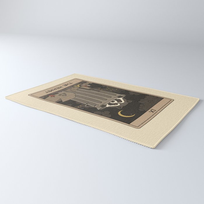 The Hermit - Raccoons Tarot Rug Gallery Image 3