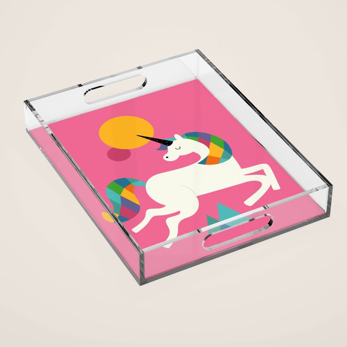 To be a unicorn Acrylic Tray Gallery Image 1