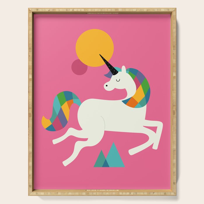 To be a unicorn Serving Tray Gallery Image 1