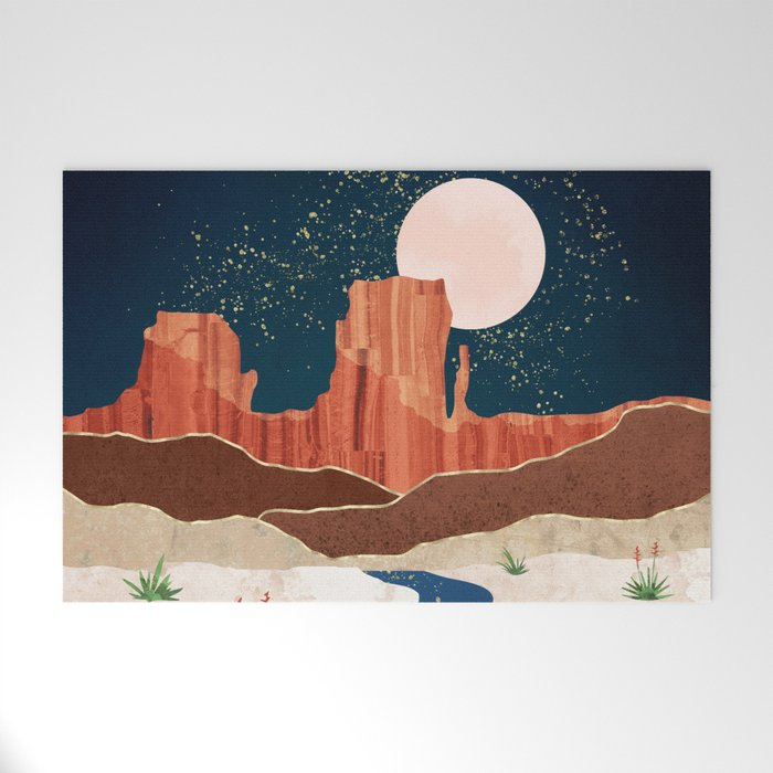 Desert Stars River Welcome Mat Gallery Image 1