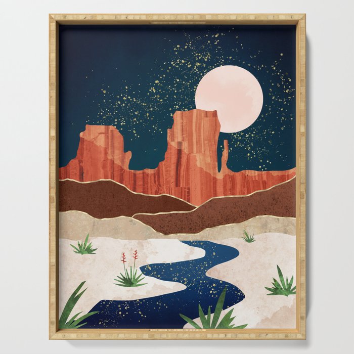 Desert Stars River Serving Tray Gallery Image 1