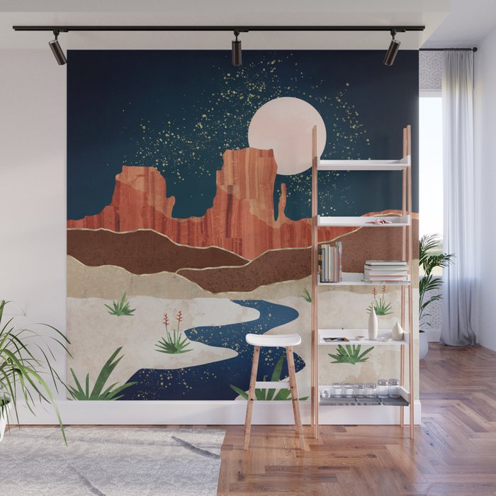 Desert Stars River Wall Mural Gallery Image 1