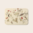 Dancing Forest Of Frogs By Kawanabe Kyosai 1879 Bath Mat Gallery Image 1