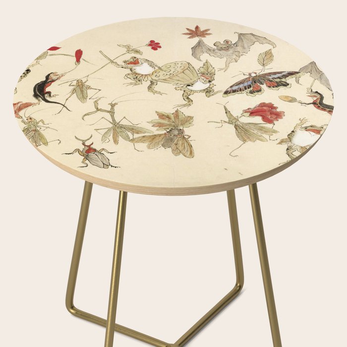 Dancing Forest Of Frogs By Kawanabe Kyosai 1879 Side Table Gallery Image 2