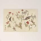 Dancing Forest Of Frogs By Kawanabe Kyosai 1879 Welcome Mat Gallery Image 1