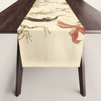 Dancing Forest Of Frogs By Kawanabe Kyosai 1879 Table Runner Gallery Image 1