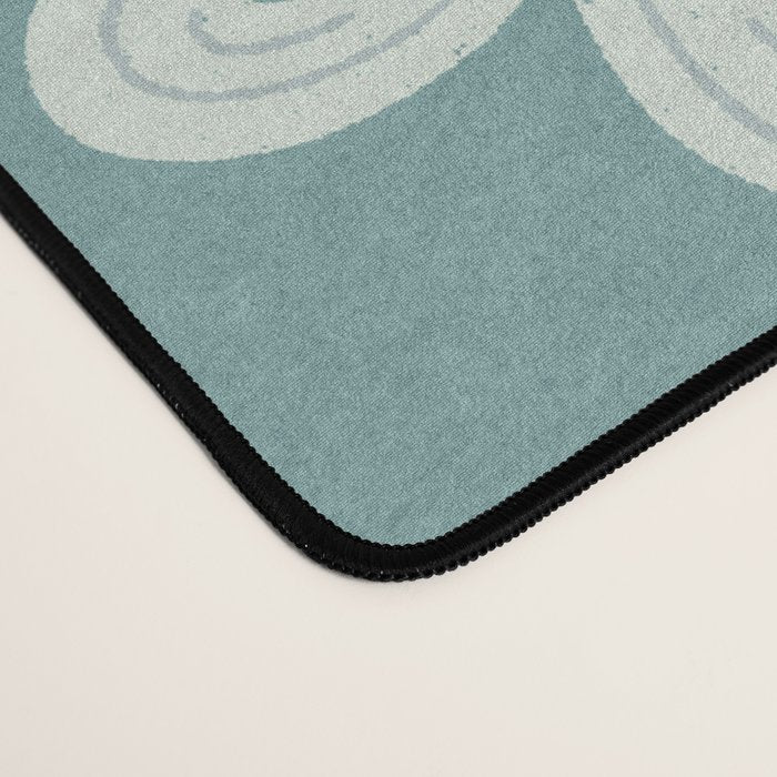 Folk Art Moth - Blue Gray Desk Mat Gallery Image 4