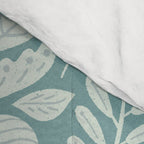 Folk Art Moth - Blue Gray Comforter Gallery Image 4