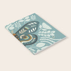 Folk Art Moth - Blue Gray Notebook Gallery Image 2