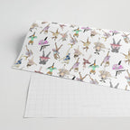 Animal Square Dance Hipster Ballerinas Wrapping Paper Gallery Image 2