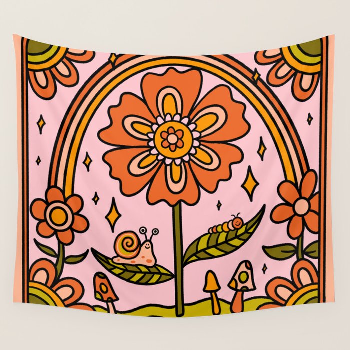 Spring Flower Wall Tapestry Gallery Image 4