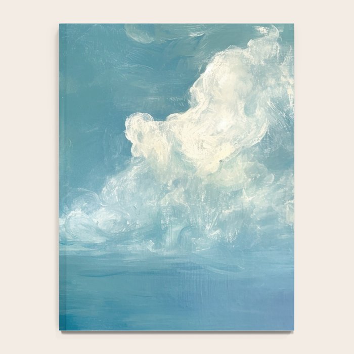 Vintage Elegant White Clouds Blue Sky Notebook Gallery Image 4