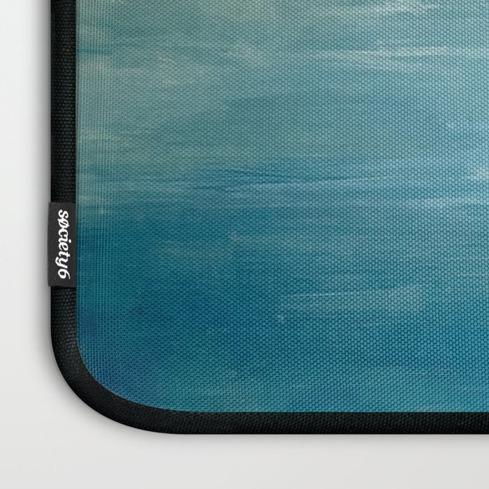 Vintage Elegant White Clouds Blue Sky Laptop Sleeve Gallery Image 3
