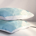 Vintage Elegant White Clouds Blue Sky Pillow Sham Gallery Image 3