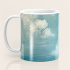 Vintage Elegant White Clouds Blue Sky Coffee Mug Gallery Image 3