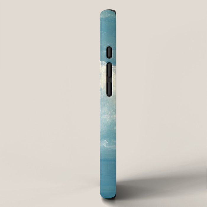 Vintage Elegant White Clouds Blue Sky iPhone Case Gallery Image 2