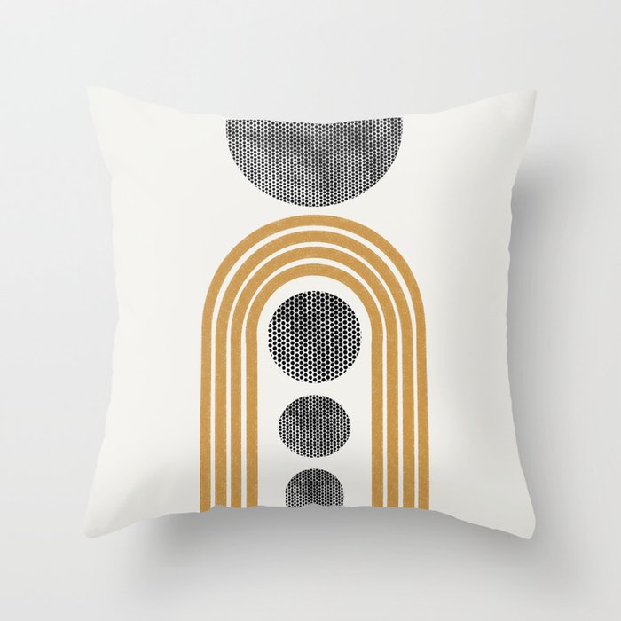 Retro Rainbow Throw Pillow Gallery Image 6