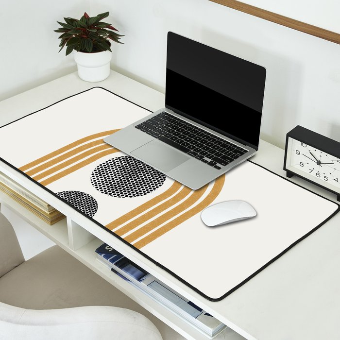 Retro Rainbow Desk Mat Gallery Image 2