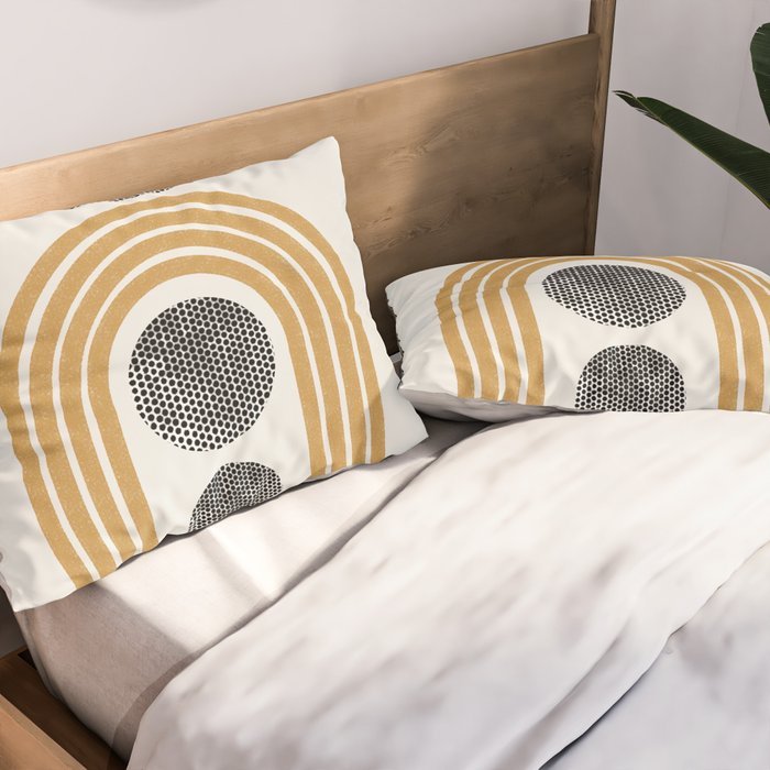 Retro Rainbow Pillow Sham Gallery Image 2