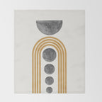 Retro Rainbow Throw Blanket Gallery Image 2