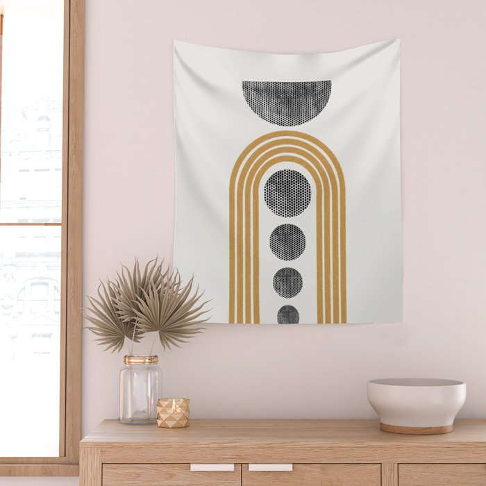 Retro Rainbow Wall Tapestry Gallery Image 2