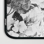 Black gray modern watercolor roses floral pattern Laptop Sleeve Gallery Image 3