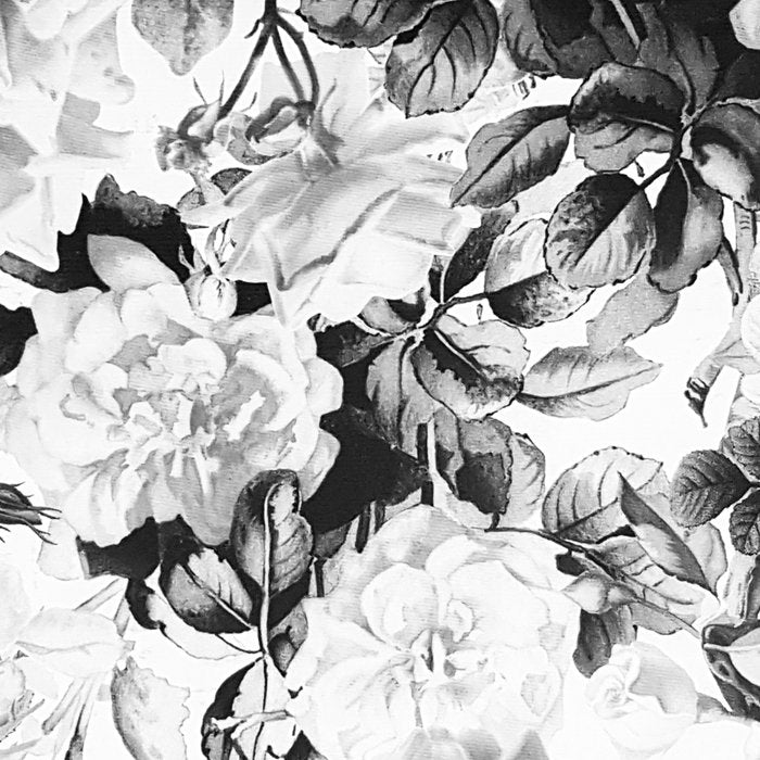 Black gray modern watercolor roses floral pattern Coffee Mug Gallery Image 2